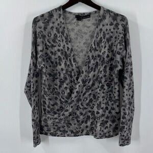 360 Cashmere Leopard Sweater Women’s Size Medium